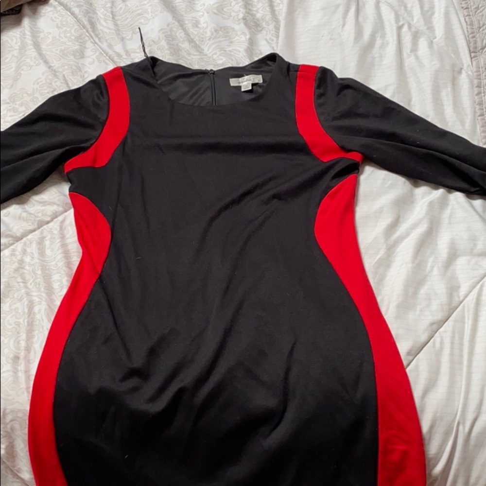 Excellent condition red and black dress